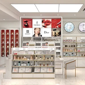 02 DYaS004 Cosmetic Store Fixtures Factory Retail Store Display LED Lights Eco Friendly Durable Design for Interior