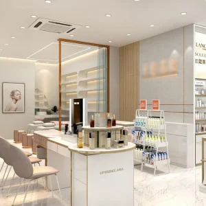 02 DYaS005 B Decorative Makeup Store Fixtures Cosmetic Store Fixtures Cabinet for Cosmetic Store Interior Design