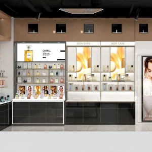 02 DYaS024 Eco Friendly Durable Cosmetic Store Fixtures with LED Lighting for Retail Store Design