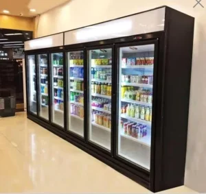 1/2/3/4 Glass Doors Commercial Upright Freezer Convenience Store Supermarket Display Freezer Chiller