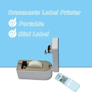 1/2 Inch Mini Label Barcode Printer for Jewelry Ornaments Store Price Small Handy Tag Printer