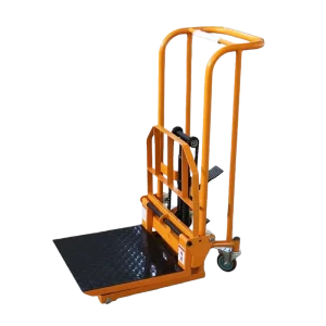 1.2M Small Transportation Tool Hydraulic Micro Forklift 250kg Capacity Manual Pallet Stacker Platform Trolley OEM