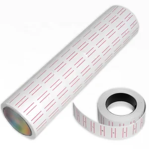 10 Rolls/Tube 500 Pieces 12x21mm Price Tag Stickers Writable Pricing Labels Compatible for Supermarket Pricing Gun