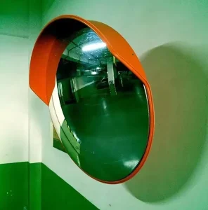 100 cm Outdoor Large Concave Mirror Road Safety Unbreakable Convex Mirror Orange Traffic 180 Degree Convex Mirror