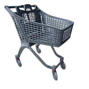 100L Folding Rolling Plastic Supermarket Shopping Trolley Cart
