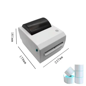 110mm Thermal Label Adhesive Printer 4×6 Auto Cutter Barcode Printer 4 Inch Sticker Printing Machine for Waybill Logistics