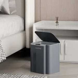 11L Electronic Intelligent Plastic Sensor Operated Smart Trash Can with Lid for Kitchen and Office Use