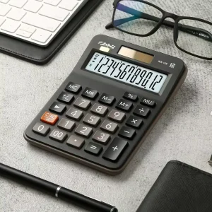 12 digit Multifunctional Desktop Calculator Solar Dual Power Office Financial Calculator Custom Logo