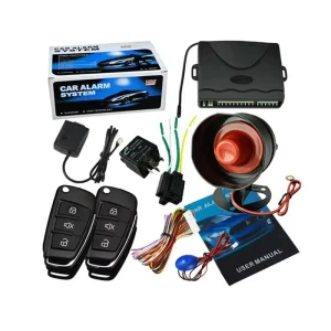 12V Car Anti theft Device CAR ALARM Metal Frame Remote Control Anti Grab Flameout Vibration Alarm