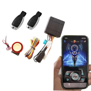 12V Universal Motorcycle Anti Theft Alarm Remote Control Start Mobile APP Bluetooth Activation English Neutral Adjustable