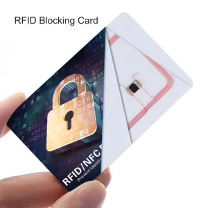 13.56Mhz Anti Tacking RFID Smart Blocker Card NFC Protection Signal Blocking RFID Card With Mini Tag Feature