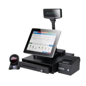 15″ All in One Touch Screen Machines Point of Sale for Restaurant Retail Supermarket POS Systems Automatic Cashier Machine