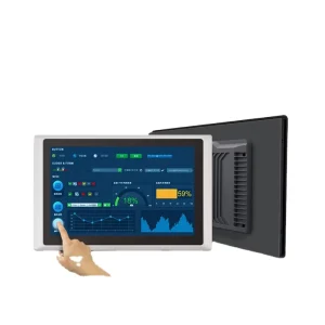 15 Inch 1024*768 Resolution HD Playback Win10/11 Linux Capacitive Display Wall Mount All in One Desktop Computer