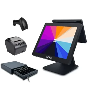 15 Inch Aluminum Alloy Stand Plastic Case Touchscreen POS Cash Register TPV Caisses Enregistreuses