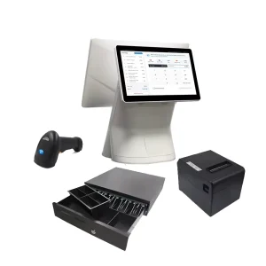 15 Inch Dual Screen POS Monitor Touchscreen Point of Sale System Display Android Windows POS Touch Screen with Printer