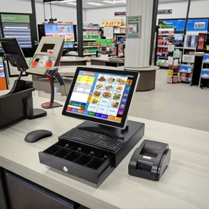 15 Inch Pos System Supermarket Touch Screen Pos Systems Pos Terminal Machine Point of Sale Machine All in One