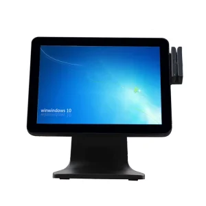 15 Inch Single Touch Screen Point of Sale System Machine All in One Cash Register Systems POS System for Retail Shop