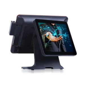 15 Inch Table POS System Restaurant Touch Screen Point of Sale 360 Degree Rotating 2nd Customer Display