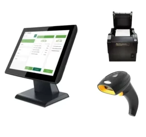 15 Inch Touch POS Terminal Shop Cash Register for Grocery Stores and Retail Equipped with Point of Sale System
