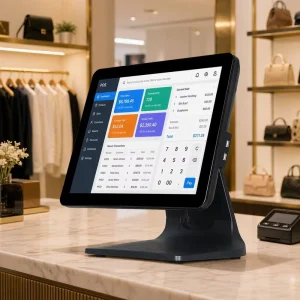 15 Inch Windows POS System All in One Touch Screen Cash Register for Restaurant and Retail