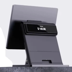 15.6 Inch LFT LED Touch Screen Monitor with Metal Stand for Small Business Restaurant Office or Cash Register POS