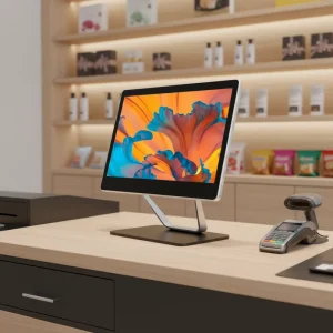 15.6 Inch POS All in One Touch Screen Display Cash Register Point of Sales All in One POS System for Stores