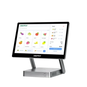 15.6 Inch Point of Sale System Touch Screen Foldable POS Machine for Restaurant