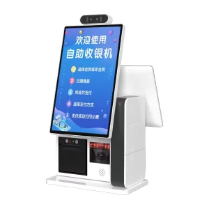 15.6 Inch Qr Code Credit Card Machine Pos System with Kitchen Display Kiosk for Boba Tea Shop Restaurant Supermarket