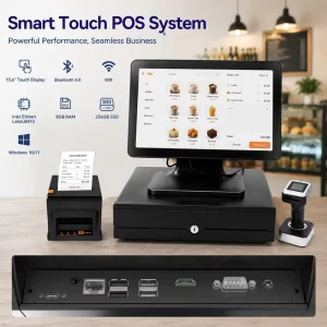15.6” Slim POS Point of Sales POS TPV Punto De Sistema De Venta All in one EPOS Hardware for Retail