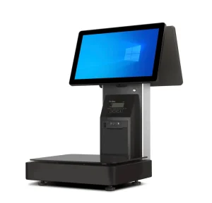 15.6 inch Dual Screen Digital Scale All in One POS System Cash Register Smart Terminal Built in Printer Wi Fi 6 (802.11Ax)