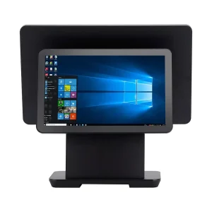 15.6-inch Windows Dual-screen Touchscreen All in One POS System Machine Supermarket Cash Register Black