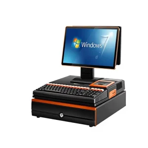 156 inch Dual Screen All in One POS Terminal Built in Printer Customer Display Screen for Payment Inventory Management Shopping