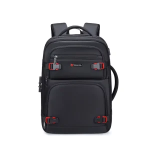 18 Inch External Frame Oxford Business Travel Laptop Backpack with TSA Lock USB Charging Waterproof Multi-Compartment