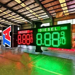 18 Inch REGULAR Green 5 Digits 7 Segment Gas Station LED Price Sign