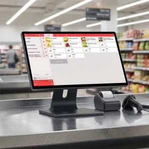 18.5 Inch POS Terminal Cash Register Ultra Slim Thin Touch Screen POS System for Commercial Retail Shop