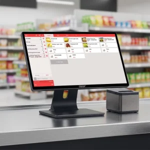 18.5 Inch Touch Screen Cash Register POS Terminal All in One Ultra-thin Metal Structure POS System for Barber Shop