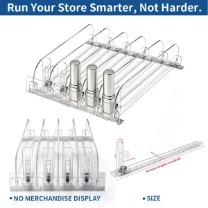 18mm Supermarket Retail Automatic Cosmetic Display Drink Bottle Tobacco Spring Plastic Bottle Drink Shelf Divider Shelf Pusher