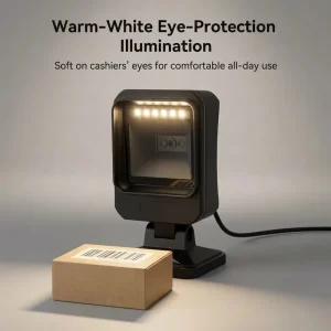 1D 2D USB Presentation Barcode Scanner Countertop Desktop QR Code Scanner for Malls
