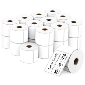 2-5/16 x 4 Inch 59x100mm Waterproof Oil Proof 3 Proof 500 Labels Roll White Direct Thermal Labels Barcode Shipping Address