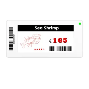2.66 Inch Grocery Store Intelligent Change Price Shelf Price Tag Retail E Ink Electronic Label Tags for Warehousing