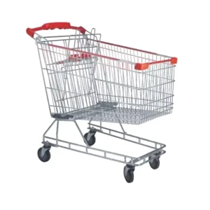 200L Supermarket Used Shopping Trolley Folding Grocery Shopping Cart