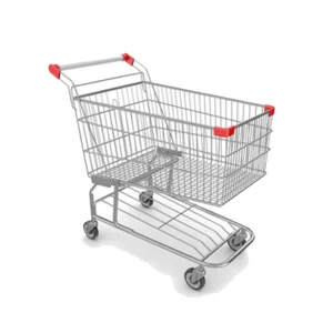20245 Supermarket Shopping Trolley Shopping Cart Chromed Hand Trolley
