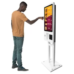 21.5 23.6 27 32 Inch Self Service Ordering Kiosk with Touch Screen Android System for Restaurant Fast Food Shop Stand Poster