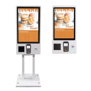 21.5 Inch Touch Screen Indoor Payment Kiosk All in One POS System Barcode Reader Android Win 1920×1080 IP65