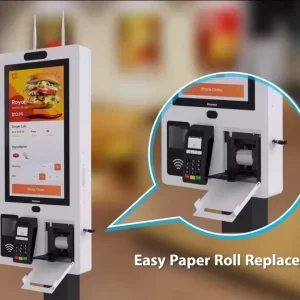 21.5″ Touch Screen Hotel Self Service Kiosk Self service Payment Terminal for Hotel Lobby hall Check in and Check Out