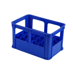 24-Bottle Vented Stackable Recyclable Perforated Plastic Logistics Storage Box Beer Cases Milk Crates Moving Crates
