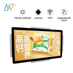 24 Inch High Brightness Android Open Frame LCD Digital Signage Display Touch Screen Monitor for Kiosk