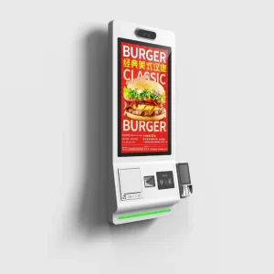 24 Inch Self Service Ticketing Kiosk LCD Screen Automated Ticketing and Collection System Indoor Payment Order Kiosk