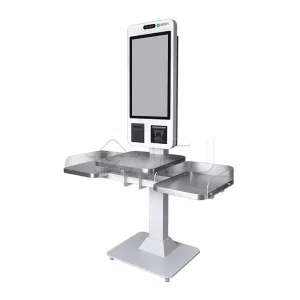 24 Inch Supermarket Checkout Terminal Self Ordering 10 Point Capacitive Touch Screen All in One Touch Billing Machine