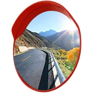 24″ Security Mirror PC Traffic Convex Mirror for Outdoor Road Safety 60cm Indoor Wide Angle Traffic Convex Mirror